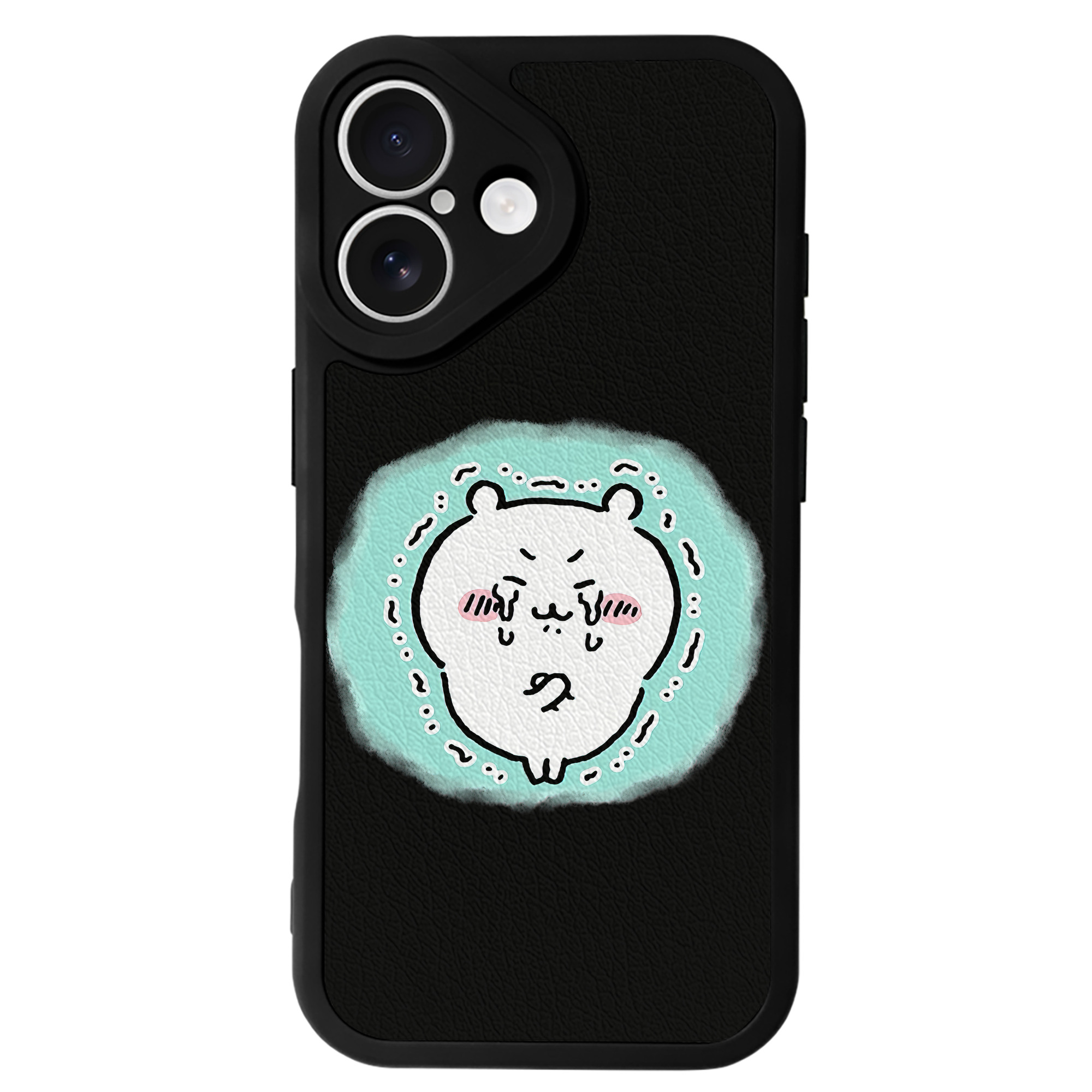 （画像用） ちいかわ ちいかわ Chii-kawa chiikawa 【iPhone 16シリーズ対応】シリコンスマホケース（レザー調） 材質：シリコン